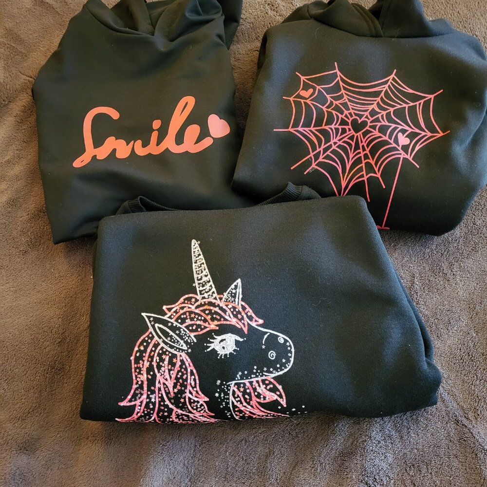 (3) Three Shein Girls Sweat Shirts - Girls Size 10Y